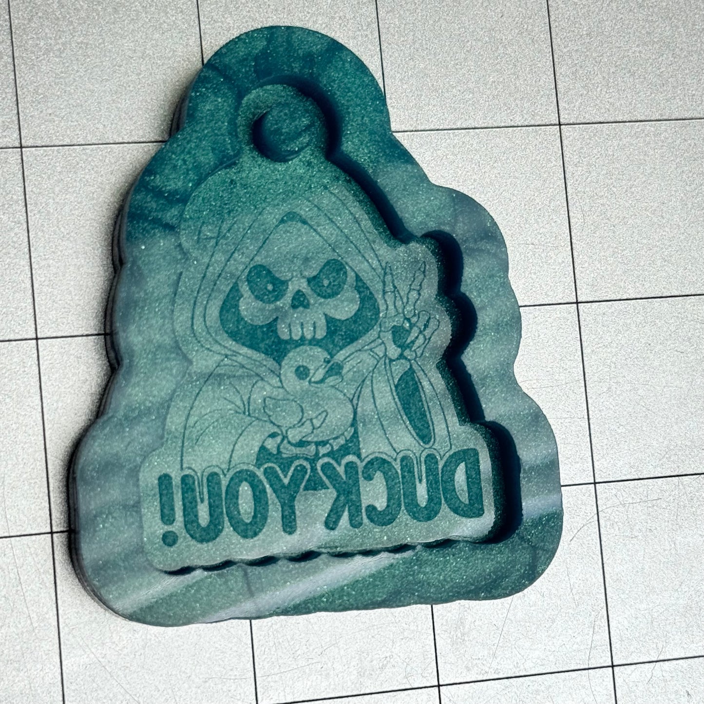 Duck You Grim Reaper Keychain Mold