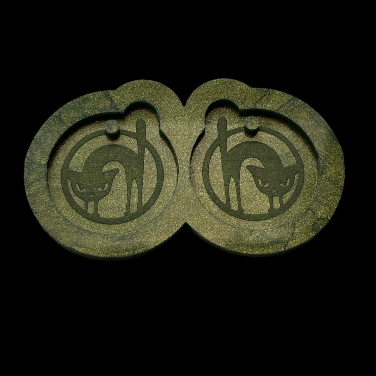 Scaredy Cat Earrings Mold