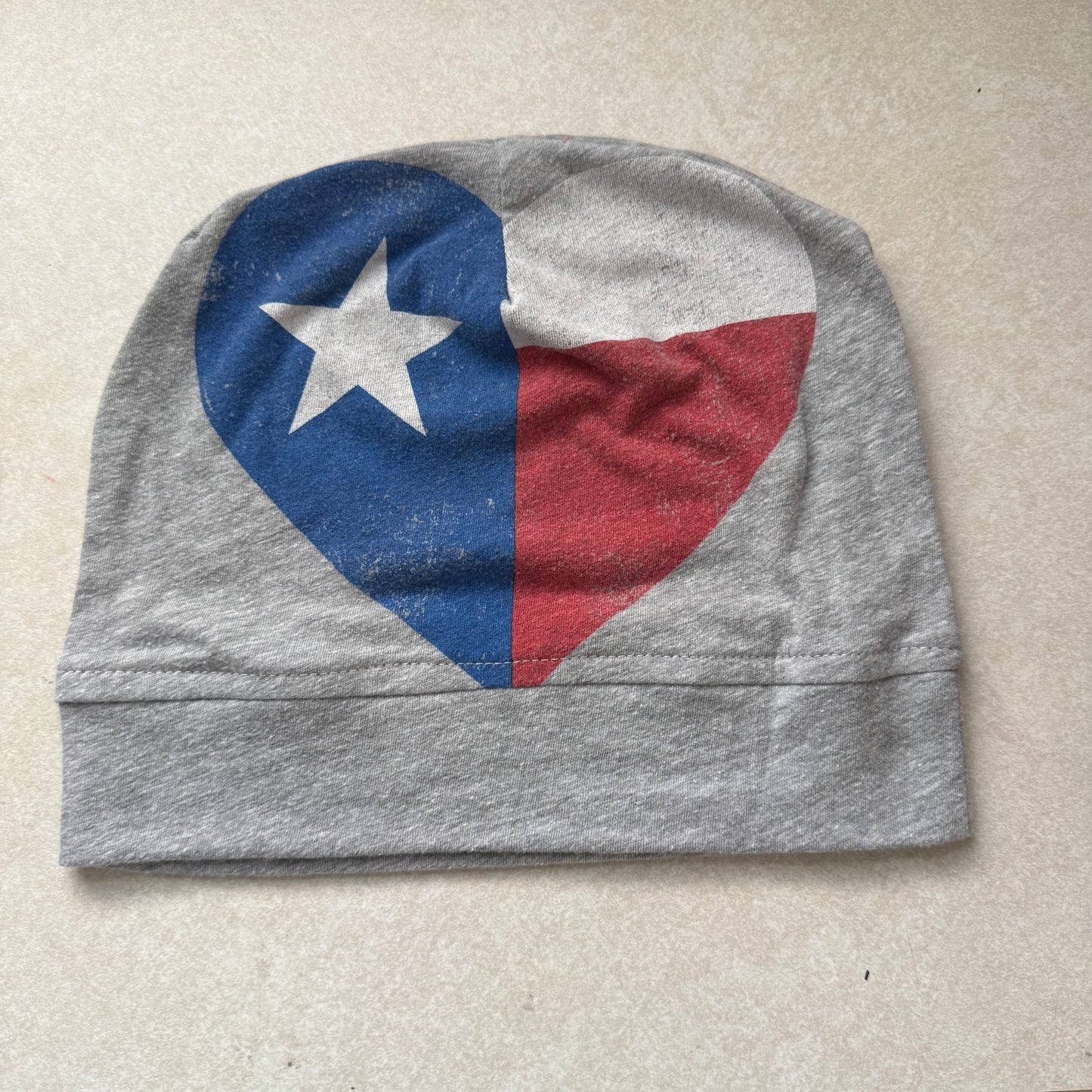Texas Heart Slouch Beanie – Upcycled Everyday Hat