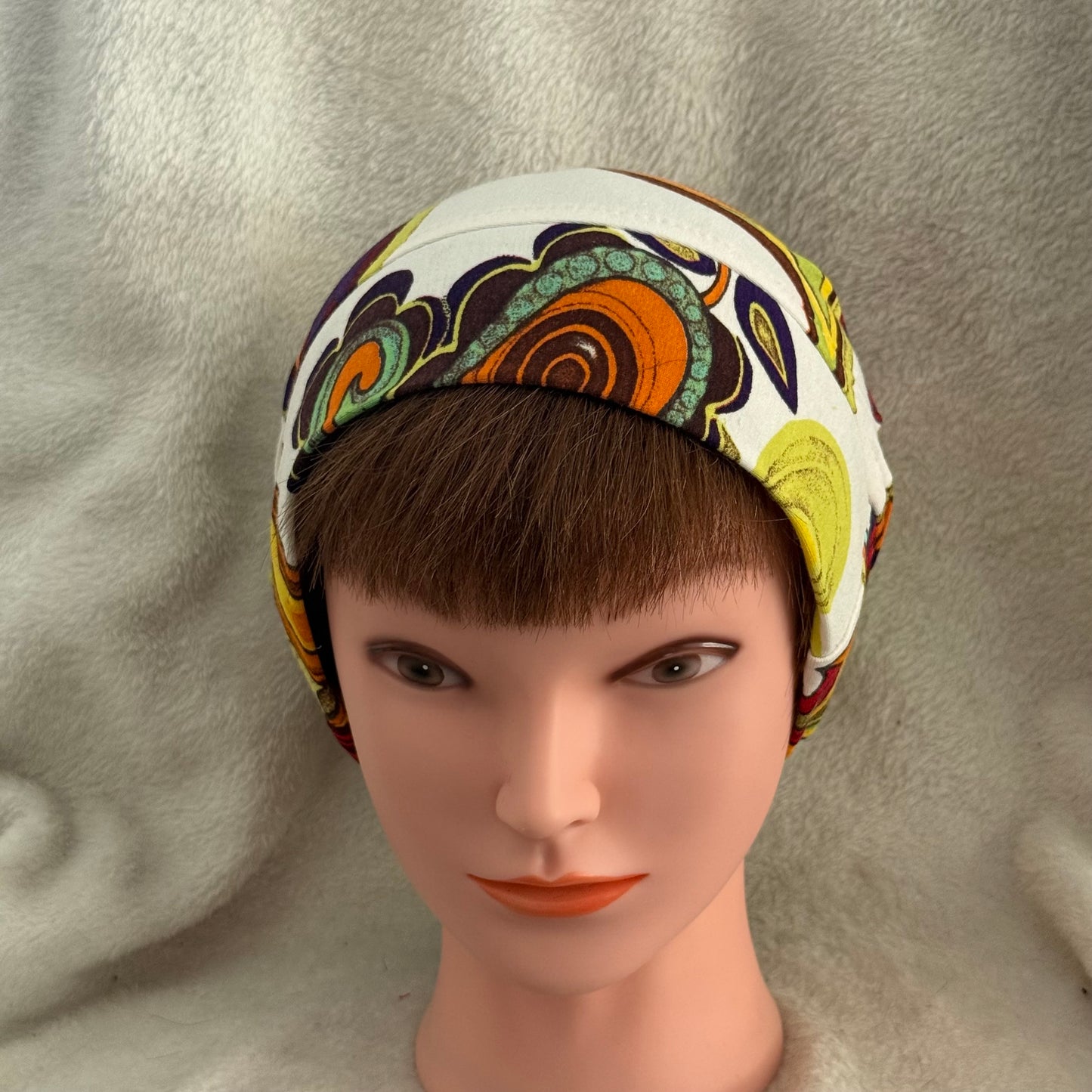 Retro Bloom Slouch Beanie – Upcycled Everyday Hat