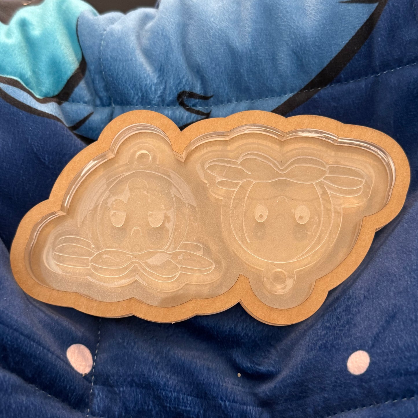 Happy / Angry Octopus Keychain Palette Mold