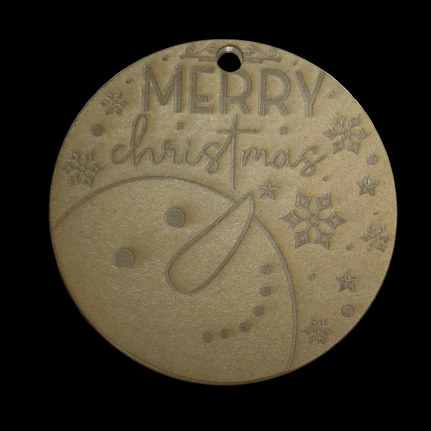 Merry Christmas Snowman Acrylic Blank for Mold Making