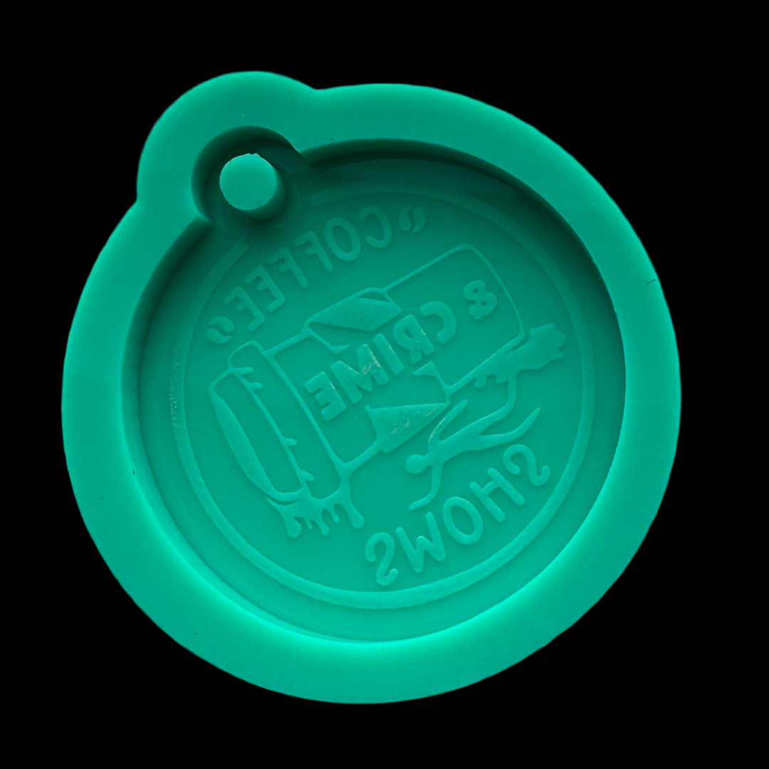 Coffee & Crime Shows Keychain Mold