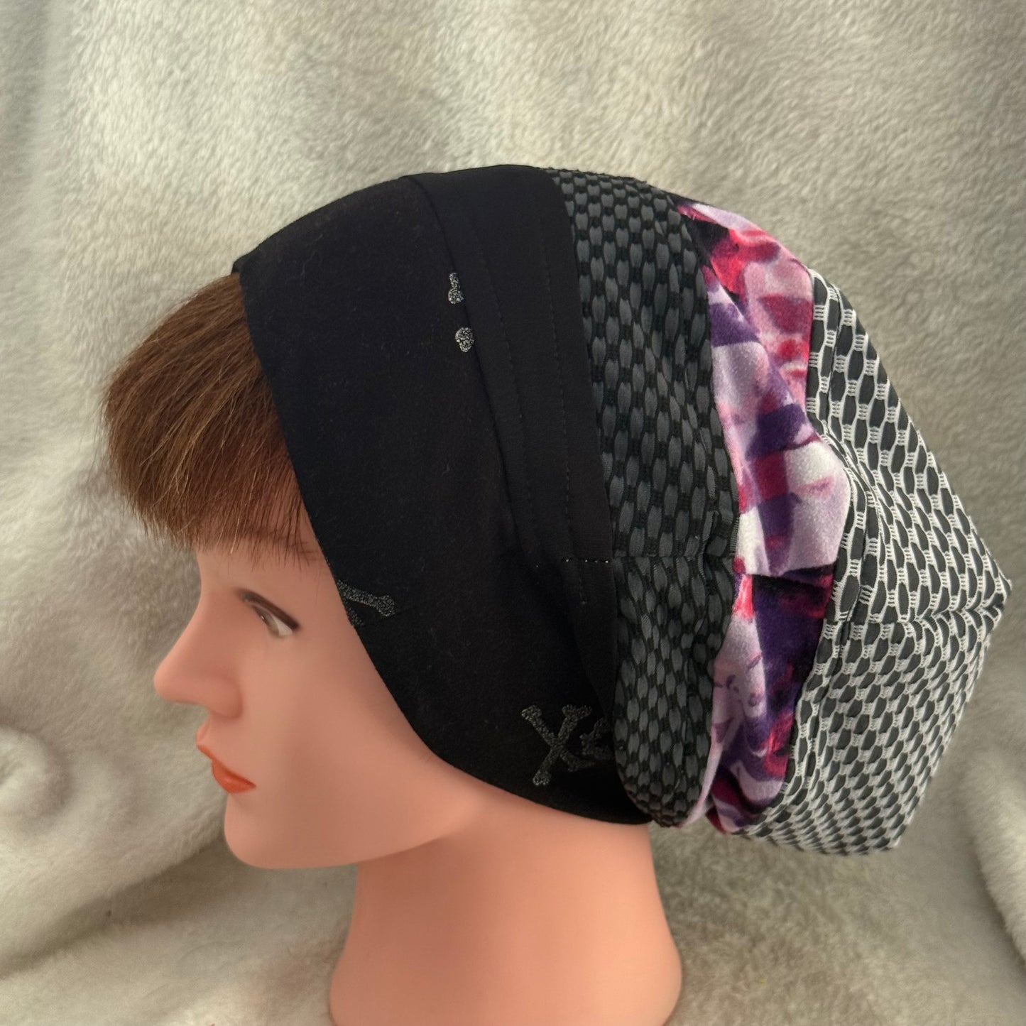 Opposites Attract Slouch Beanie – Upcycled Everyday Hat