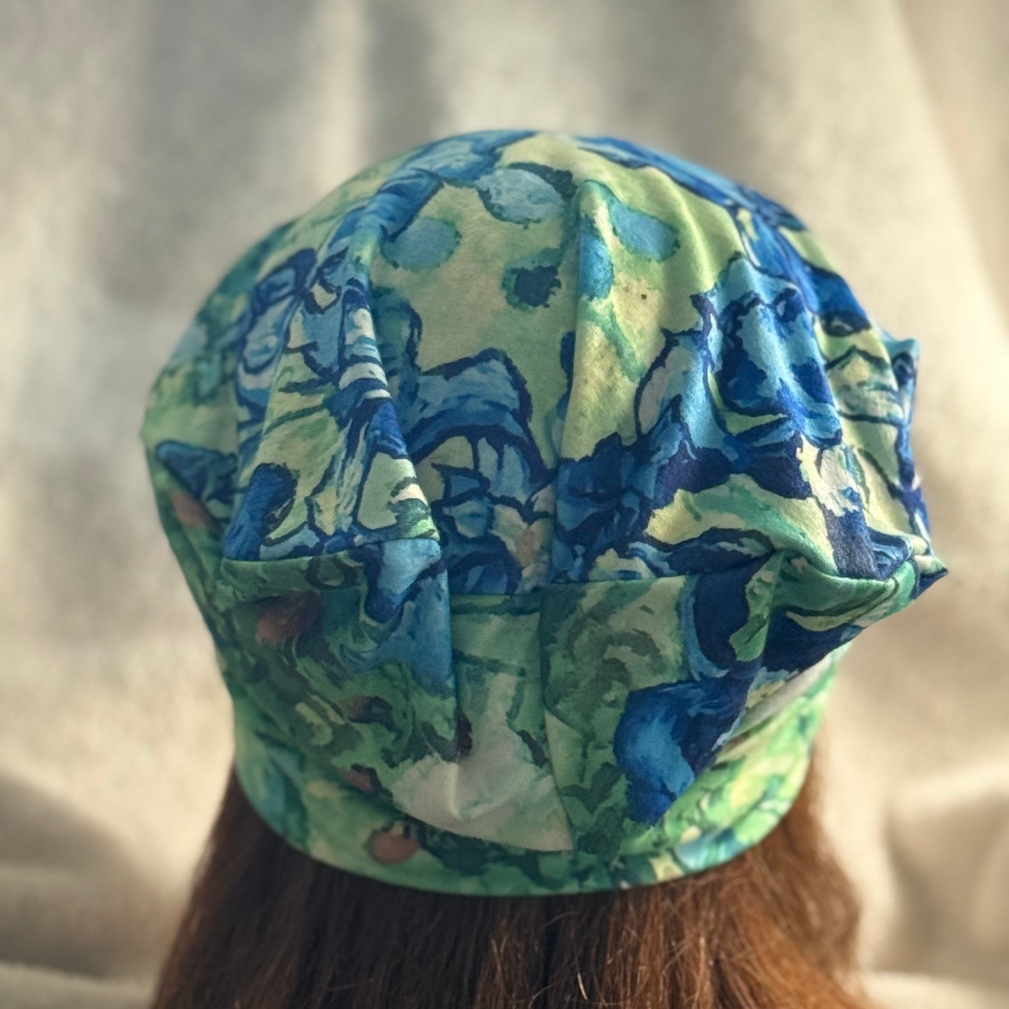 Iris Garden Slouch Beanie – Upcycled Everyday Hat