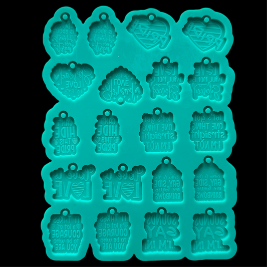 Pride Earrings Palette Mold