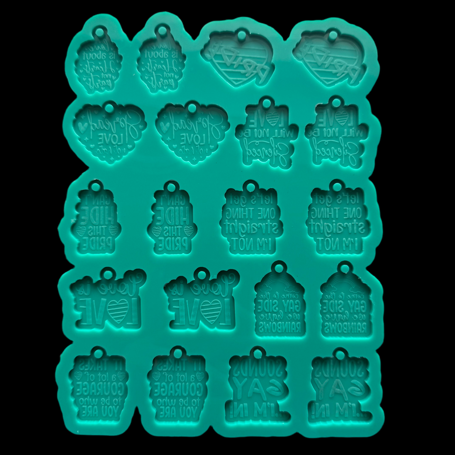 Pride Earrings Palette Mold