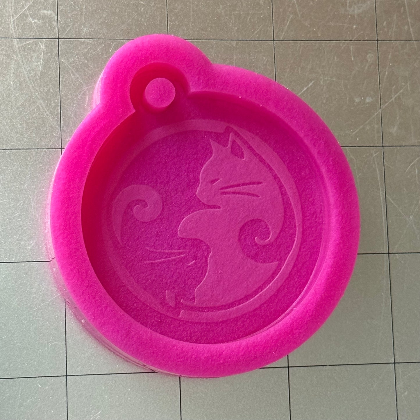 Yin Yang Kitty Keychain Mold