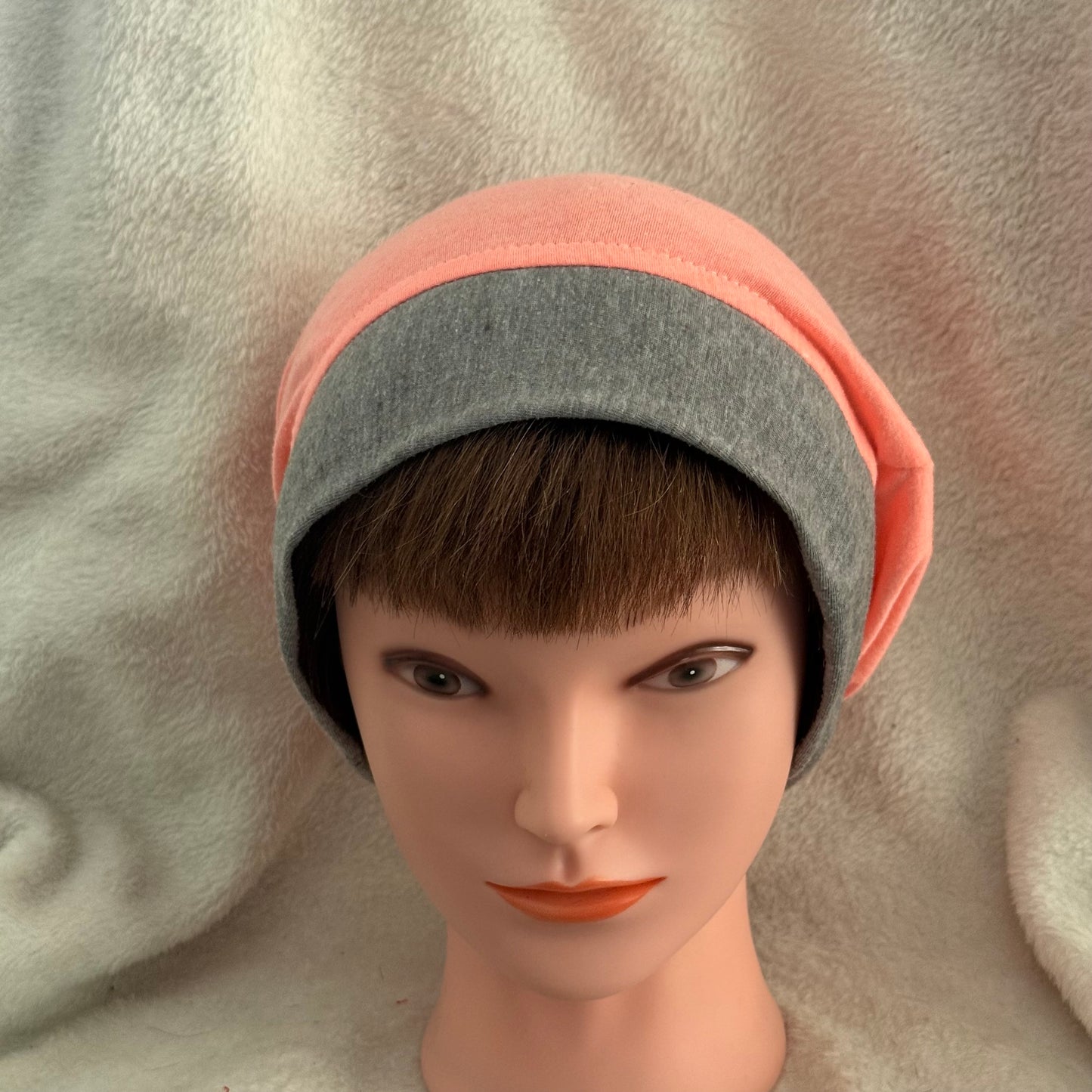 Reverse Neon Slouch Beanie – Upcycled Everyday Hat