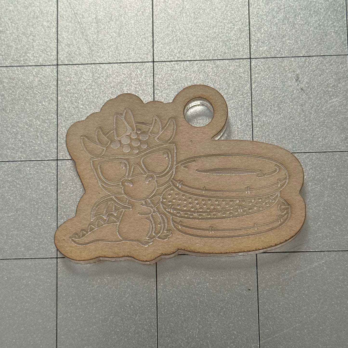 Summer Dragon Acrylic Blank for Mold Making