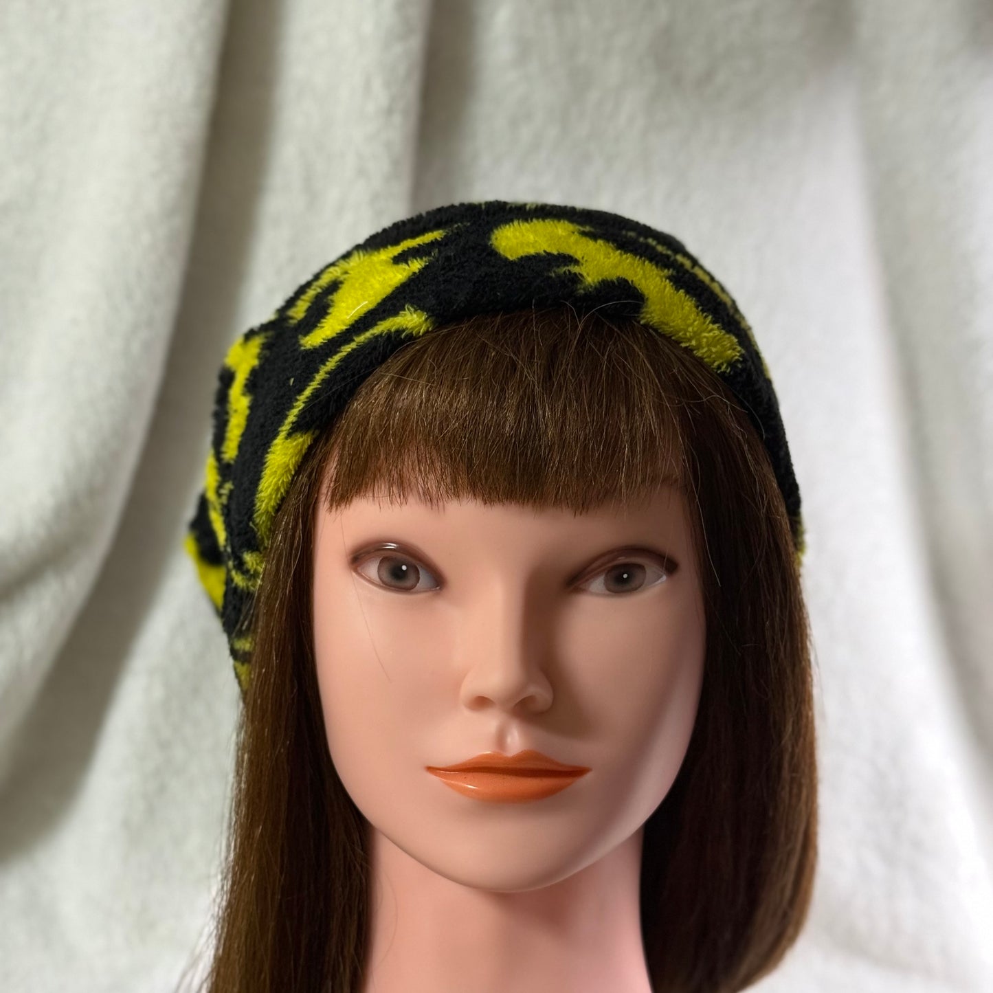Dark Hero Fleece Slouch Beanie – Upcycled Cozy Winter Hat