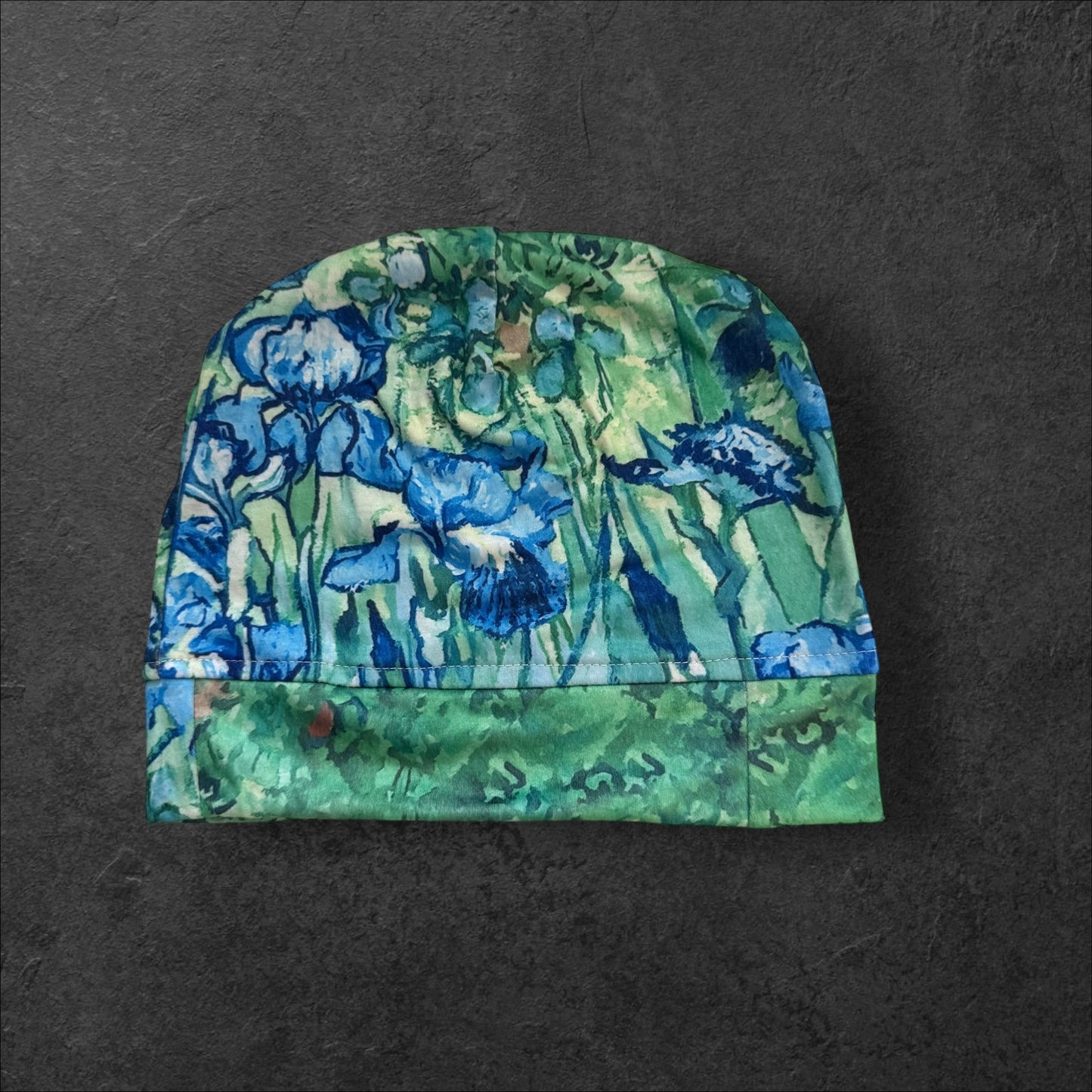 Iris Garden Slouch Beanie – Upcycled Everyday Hat