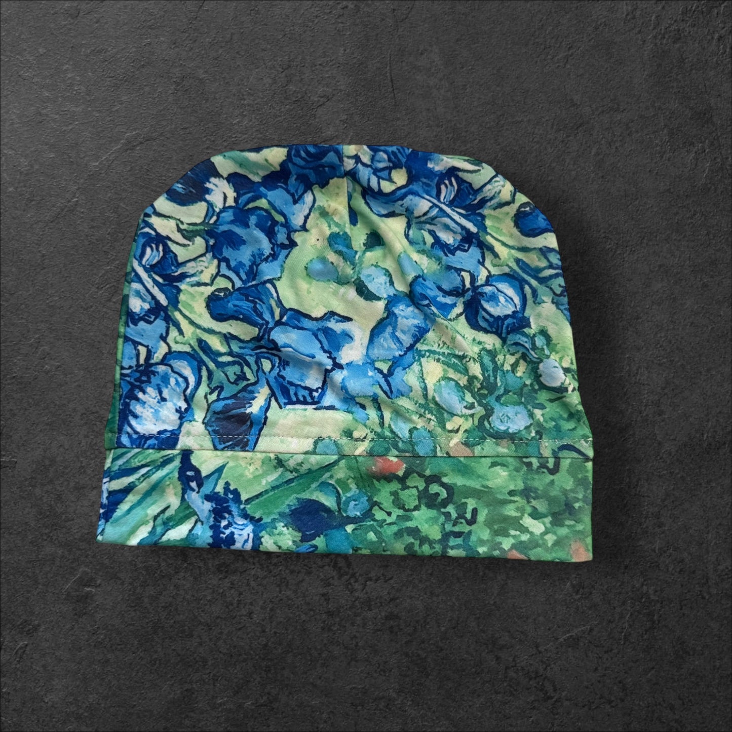 Iris Garden Slouch Beanie – Upcycled Everyday Hat