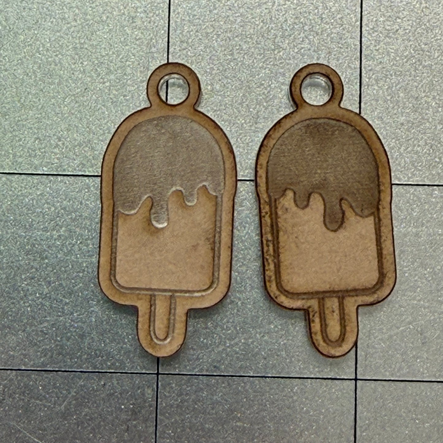 Ice Cream Earring Acrylic Blanks for Mold Making