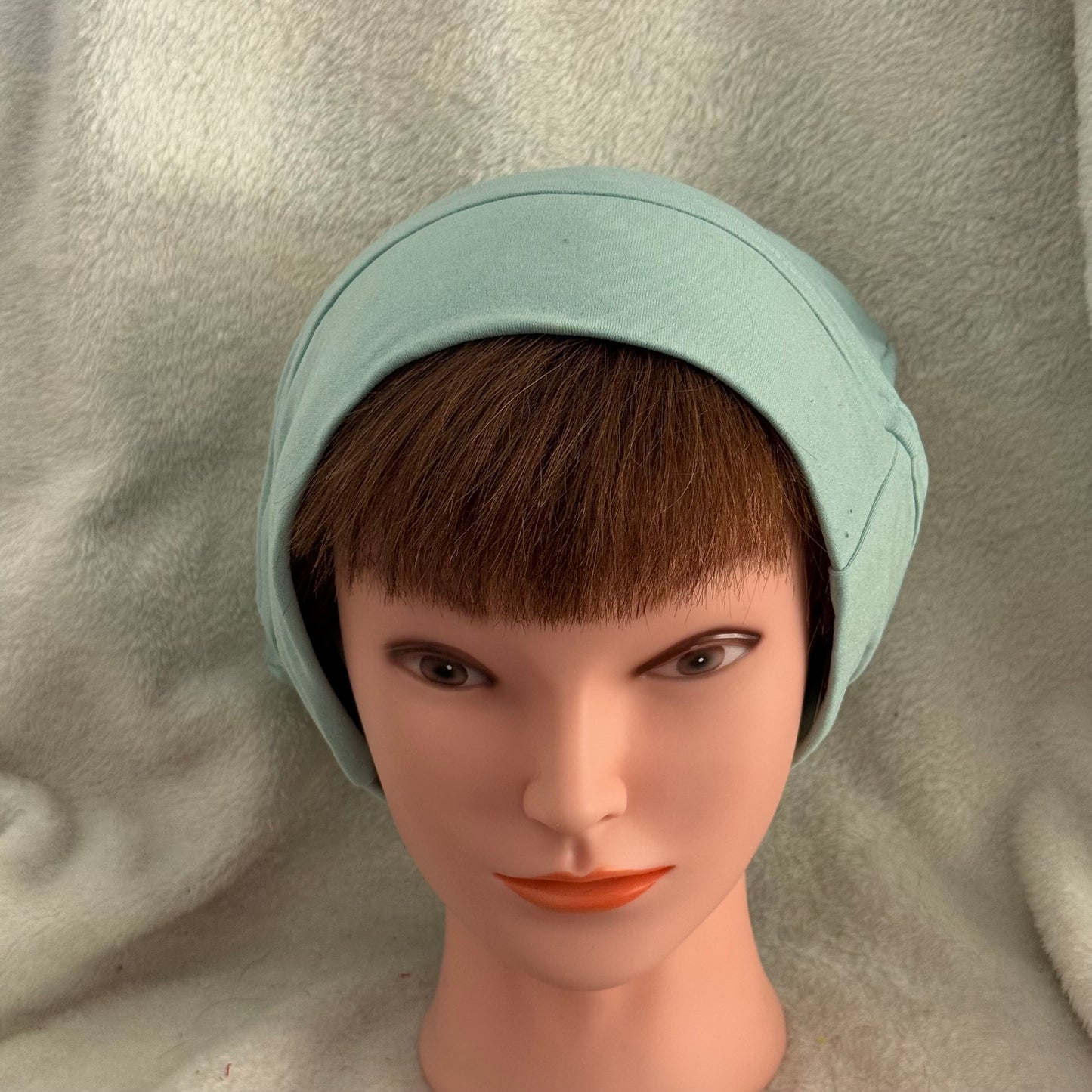Aqua Calm Slouch Beanie – Upcycled Everyday Hat
