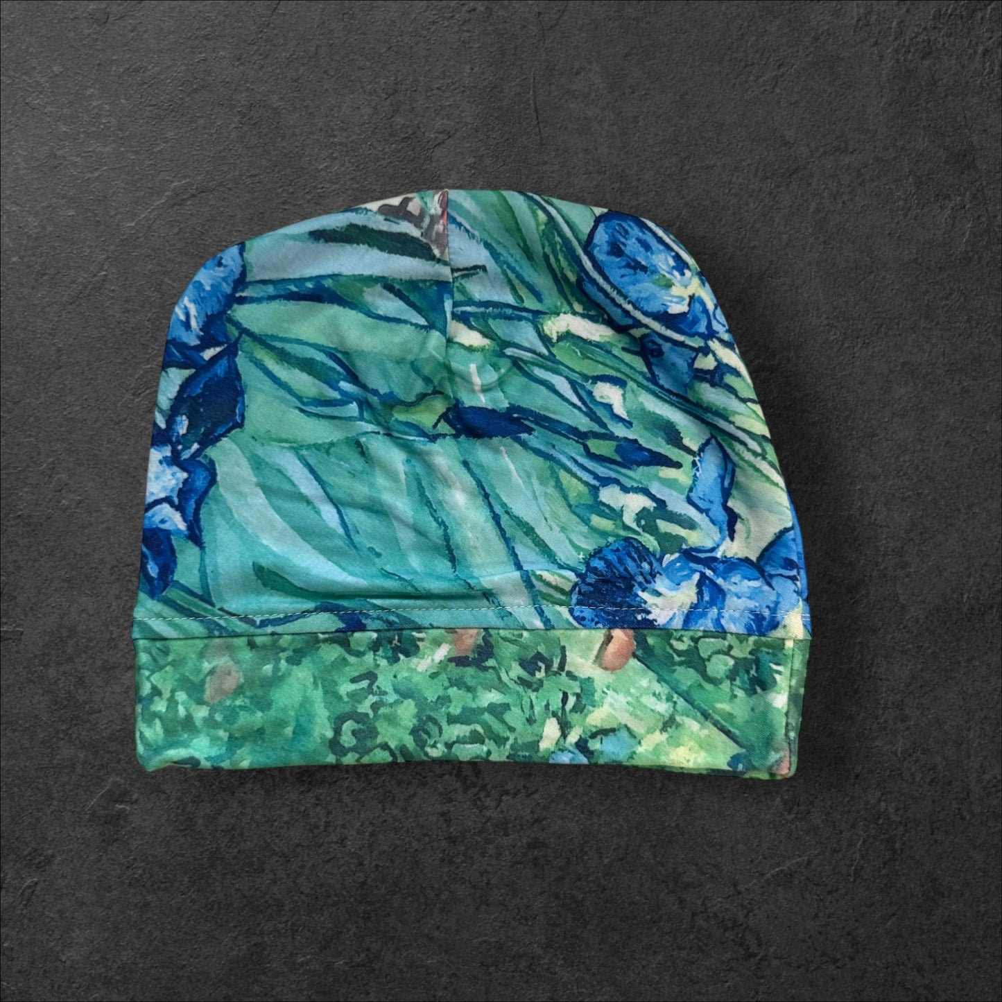 Iris Garden Slouch Beanie – Upcycled Everyday Hat