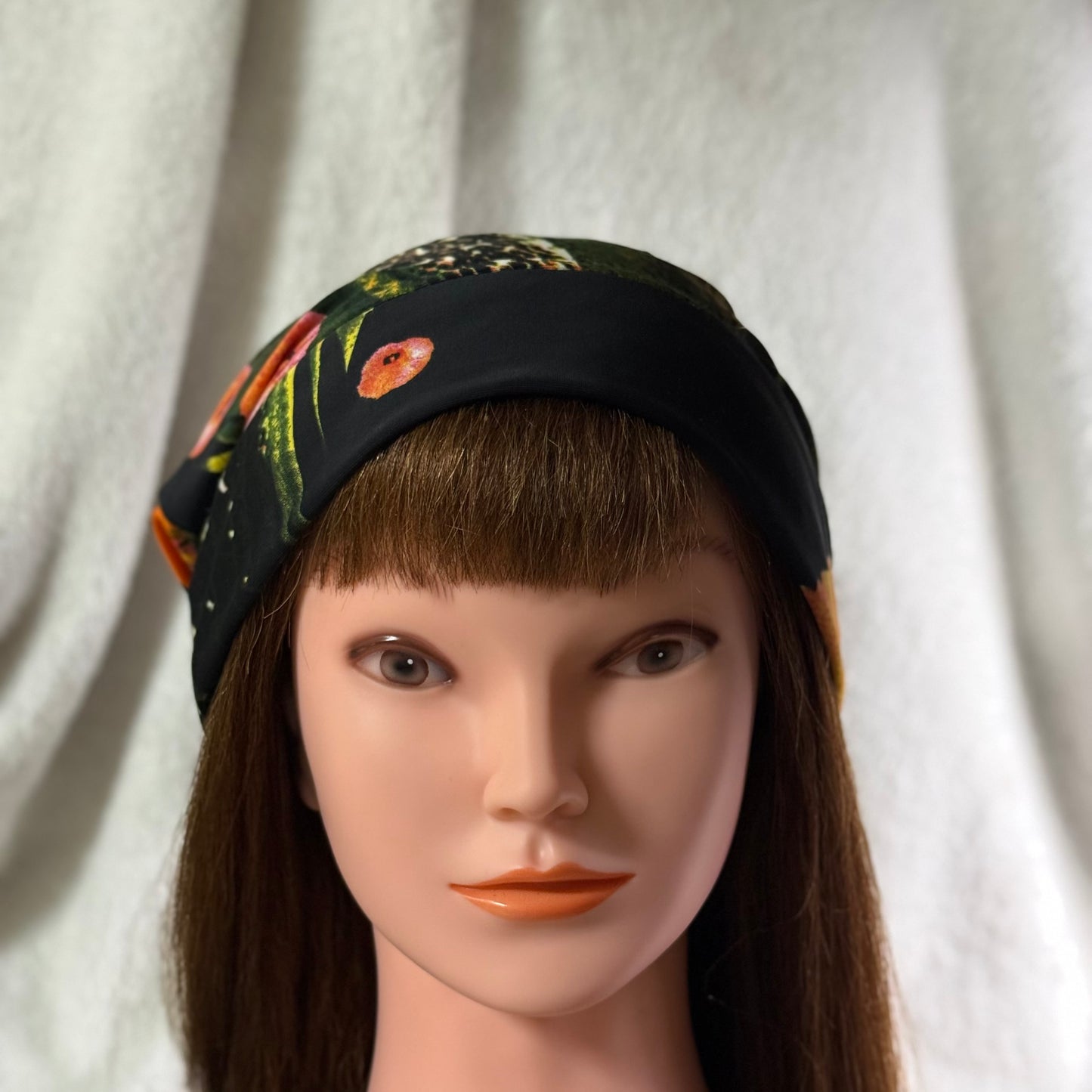 Midnight Bloom Lightweight Slouch Beanie – Upcycled Everyday Hat