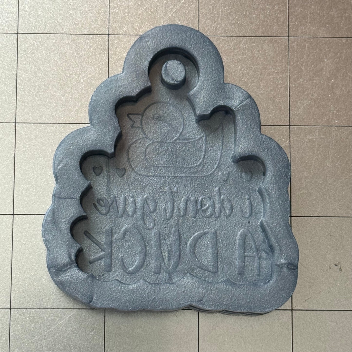 I Don't Give a Duck Keychain Mold
