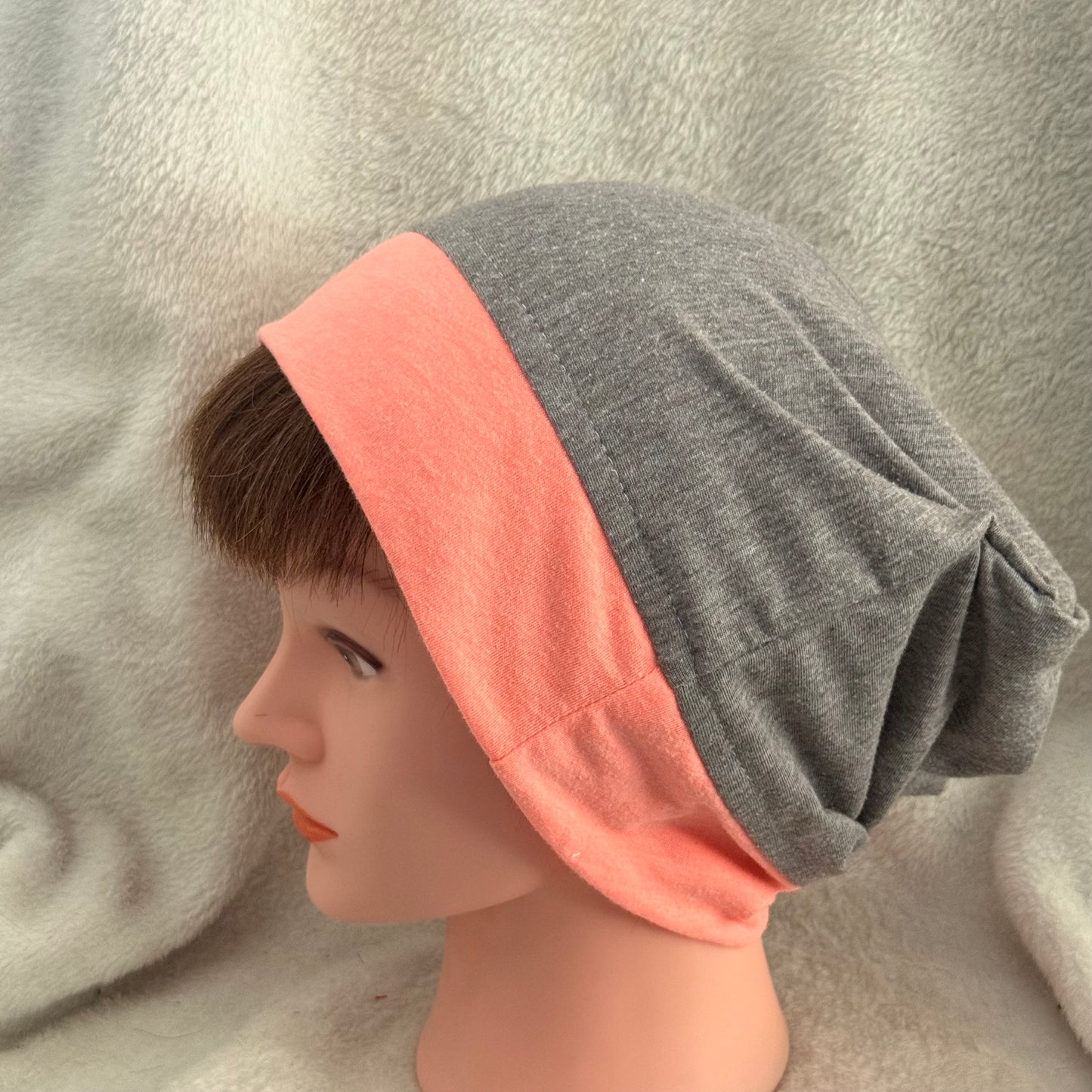 Neon Edge Slouch Beanie – Upcycled Everyday Hat