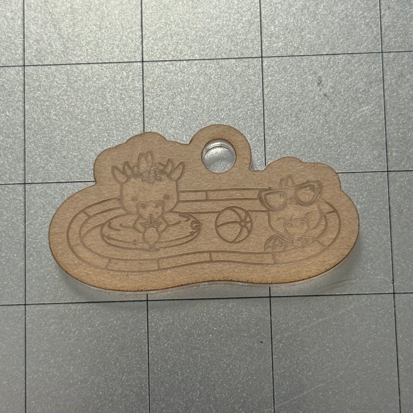 Summer Dragon Acrylic Blank for Mold Making
