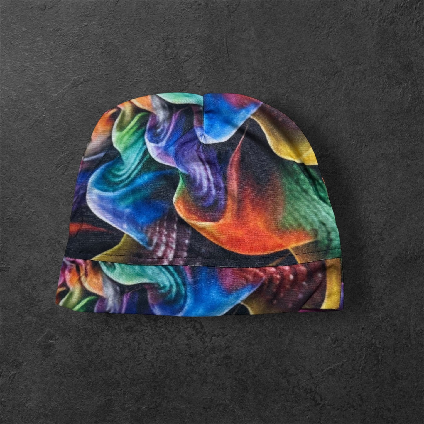 Psychedelic Shroomie Lightweight Slouch Beanie – Upcycled Everyday Hat