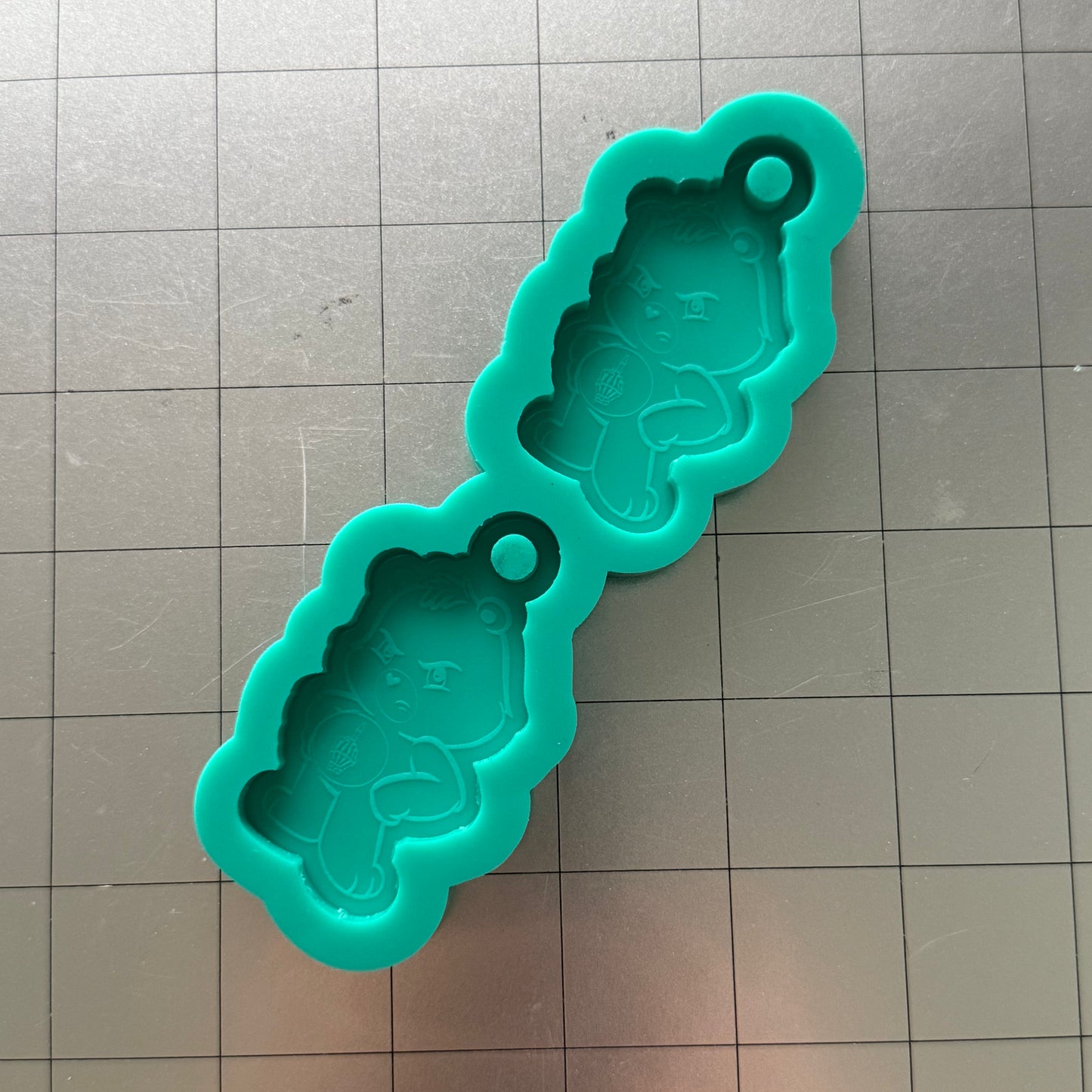 Fuck Off Bear Keychain Mold