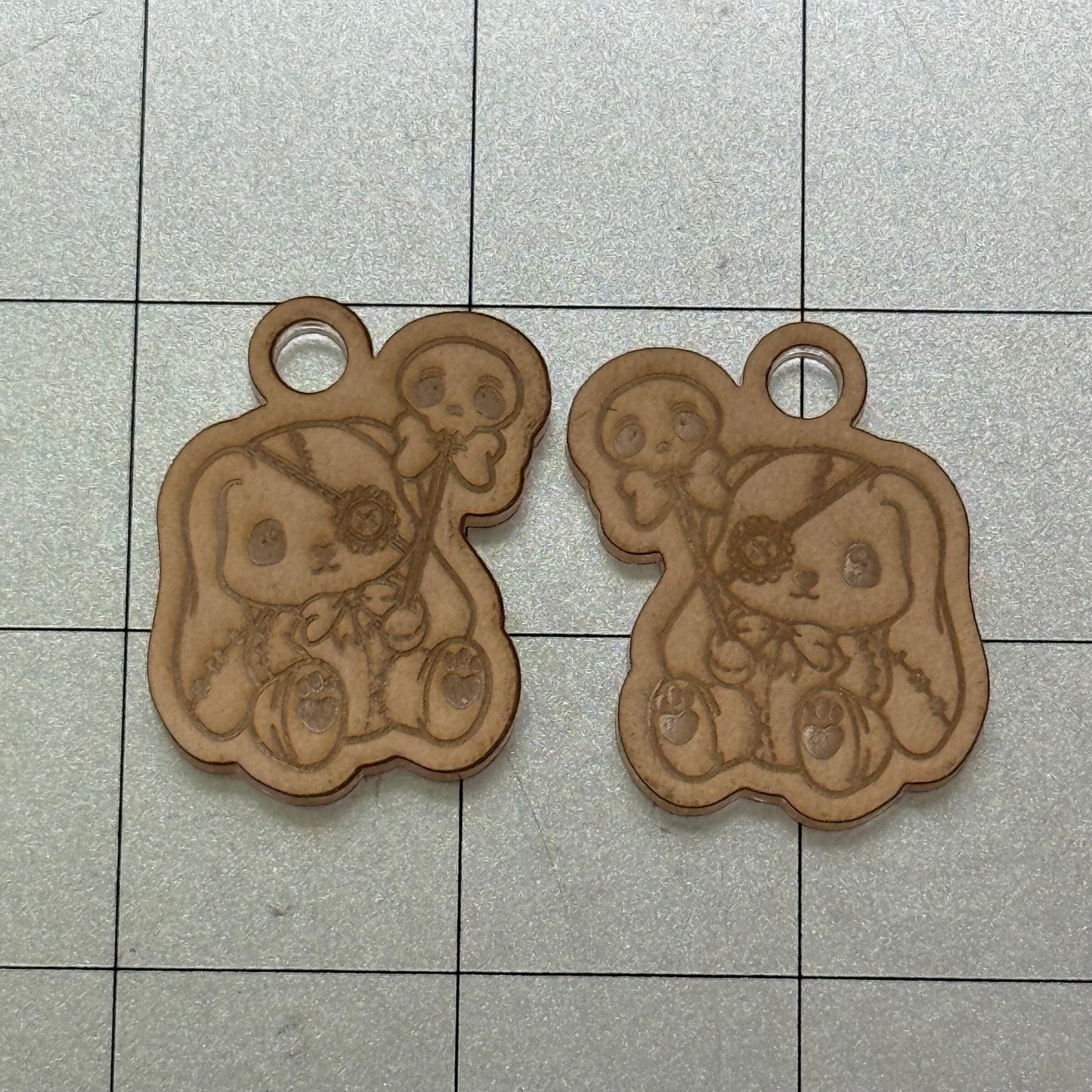 Dead Bunny Earrings Acrylic Blanks for Mold Making