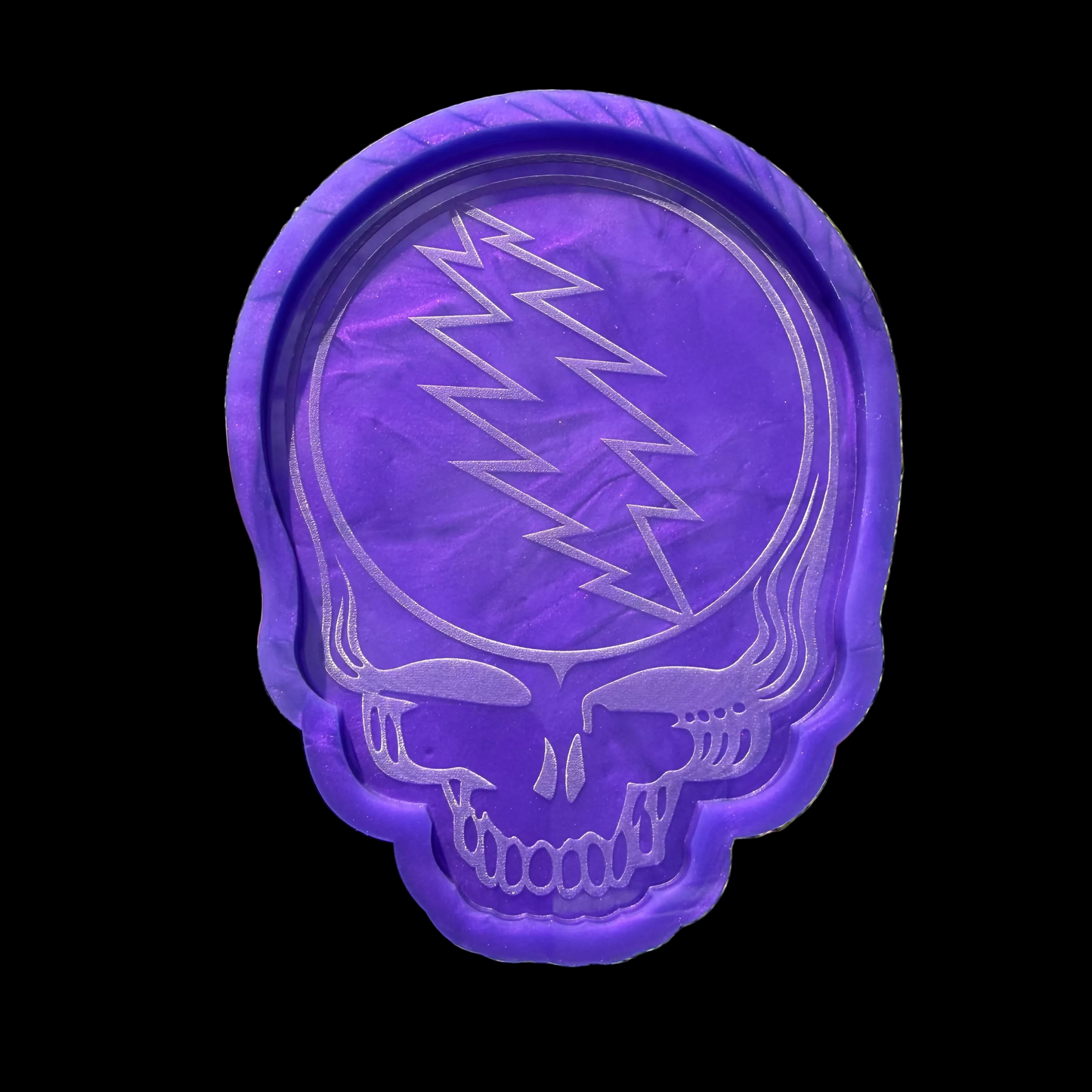 Lightning Skull Flat Mold