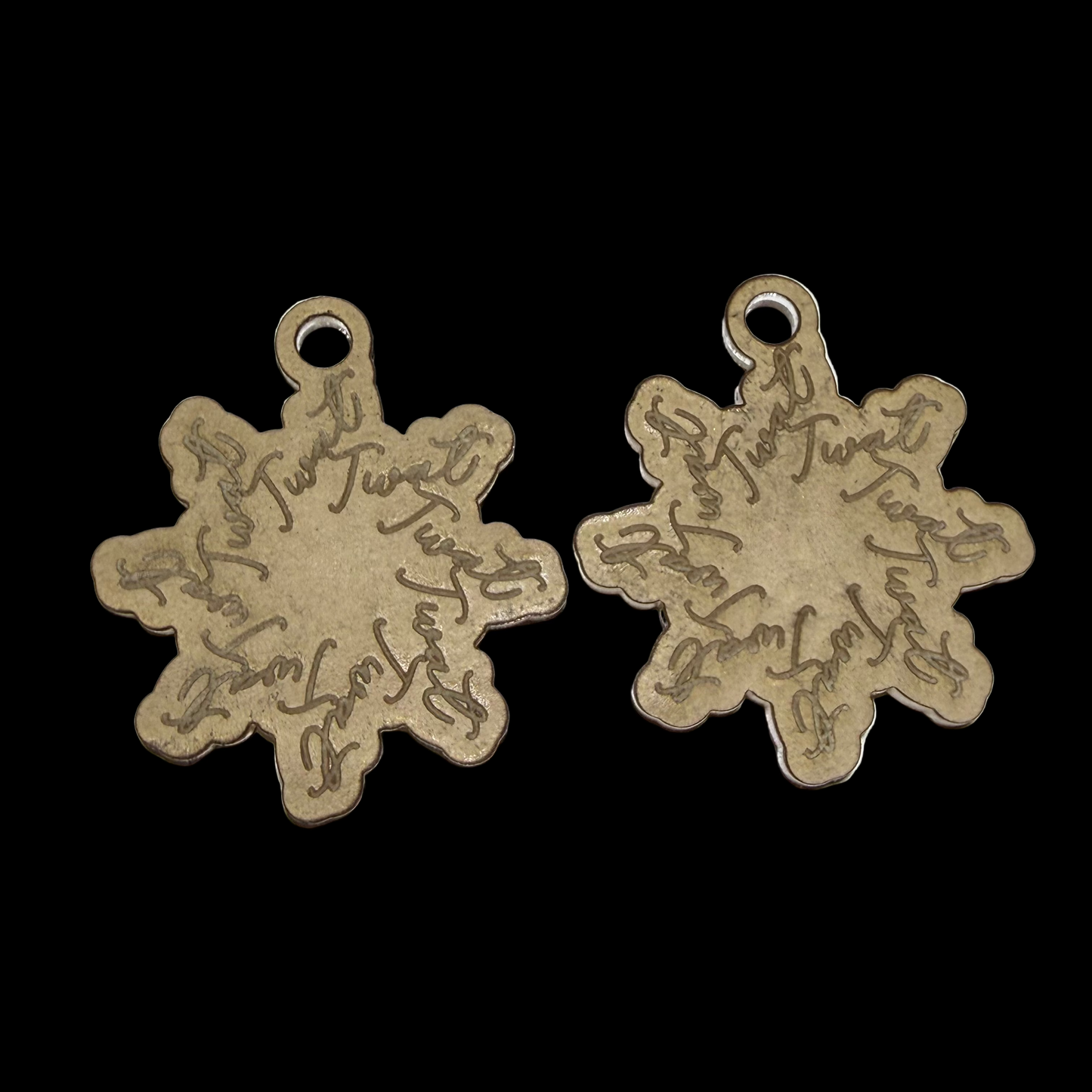 Twat Snowflake Earring Acrylic Blanks for Mold Making