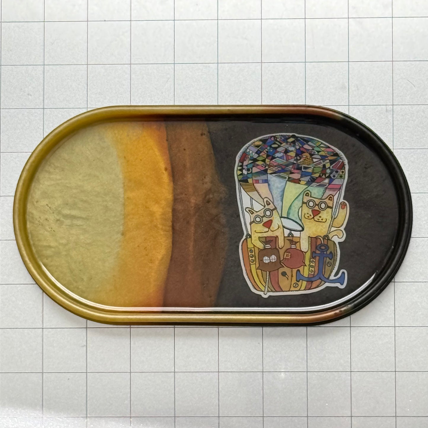 Hot Air Balloon Cats Tray