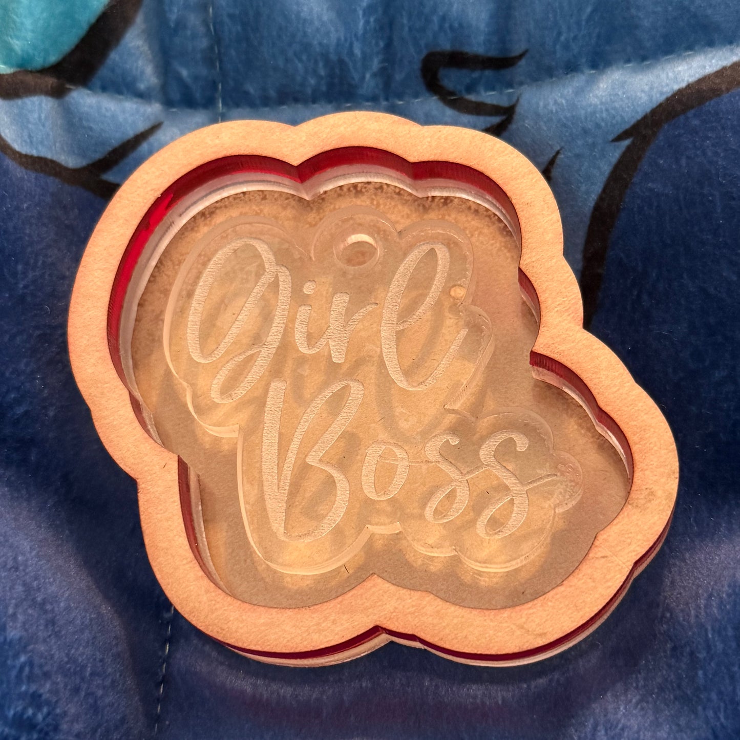 Girl Boss Keychain Mold