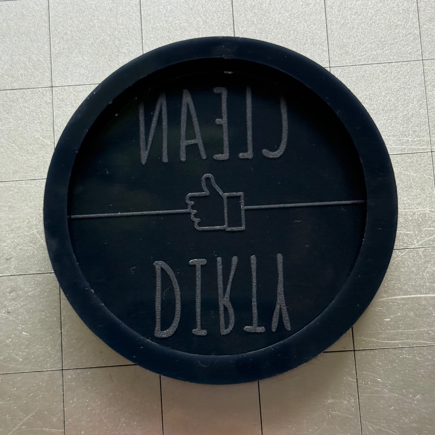 Clean/Dirty Dishwasher Magnet Mold