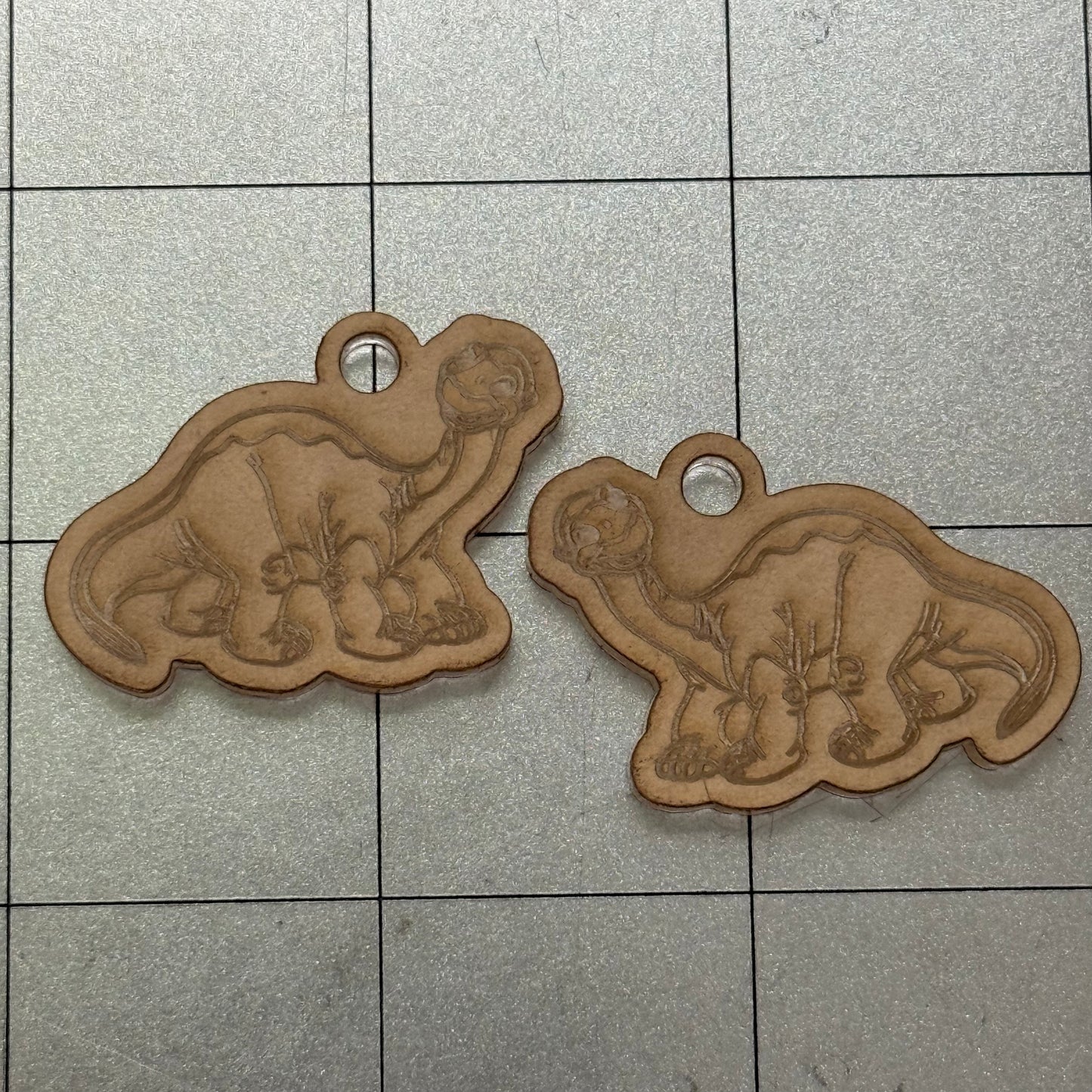 Dino Earring Acrylic Blanks for Mold Making