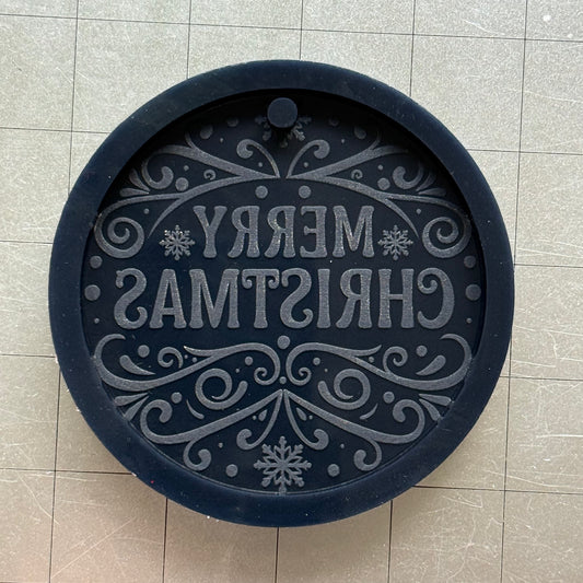 Merry Christmas Ornament Mold
