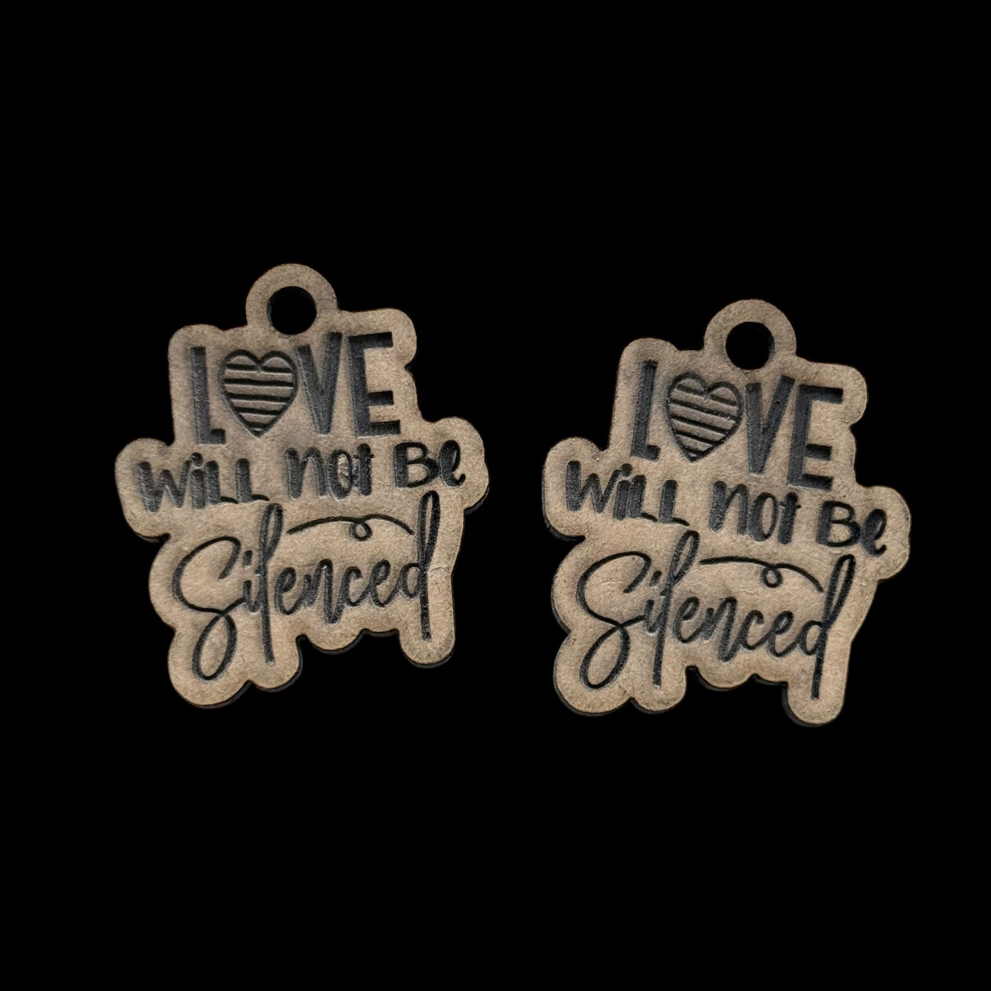 Love Will Not Be Silenced Earrings Mold