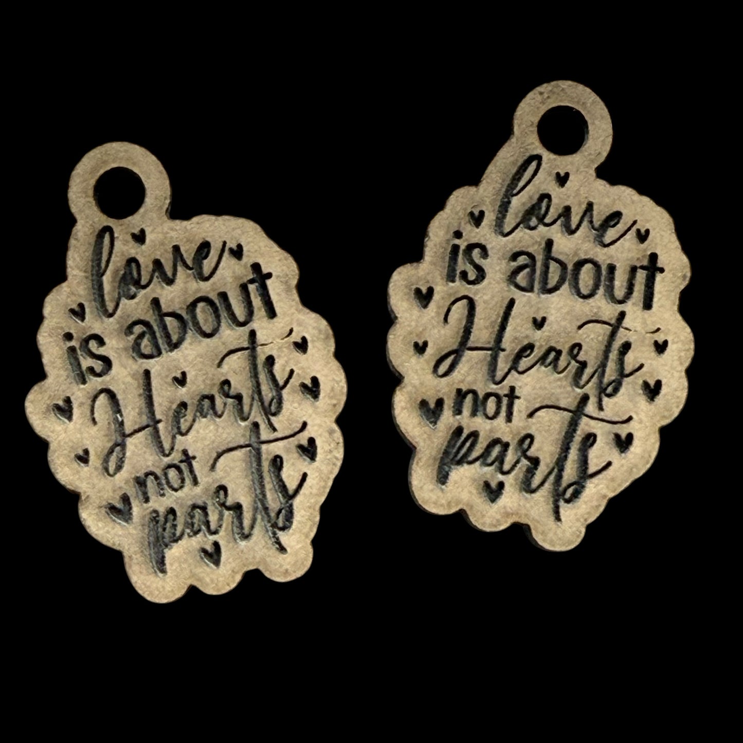 Love Is About Hearts Earrings Mold