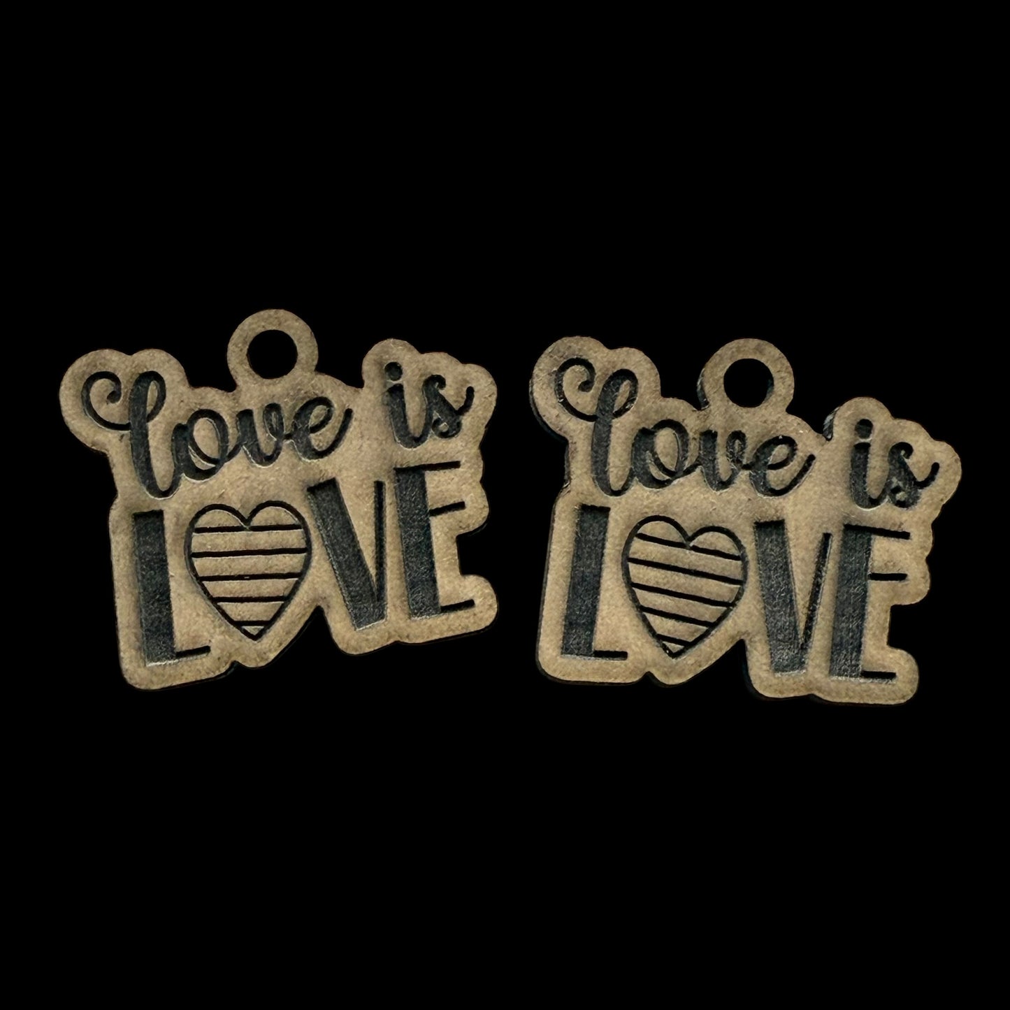 Love Is Love Earrings Mold