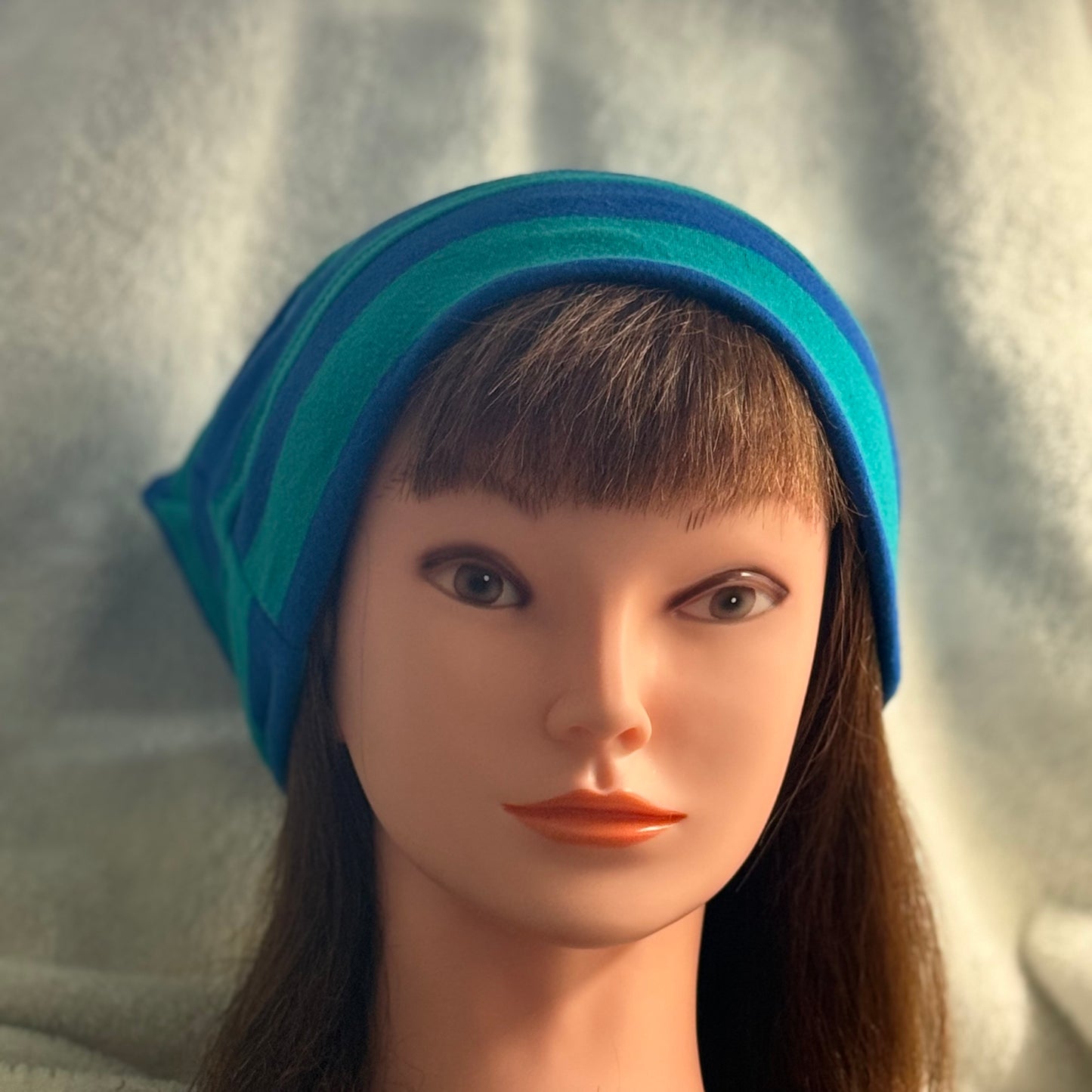 Ocean Stripe Slouch Beanie – Upcycled Everyday Hat