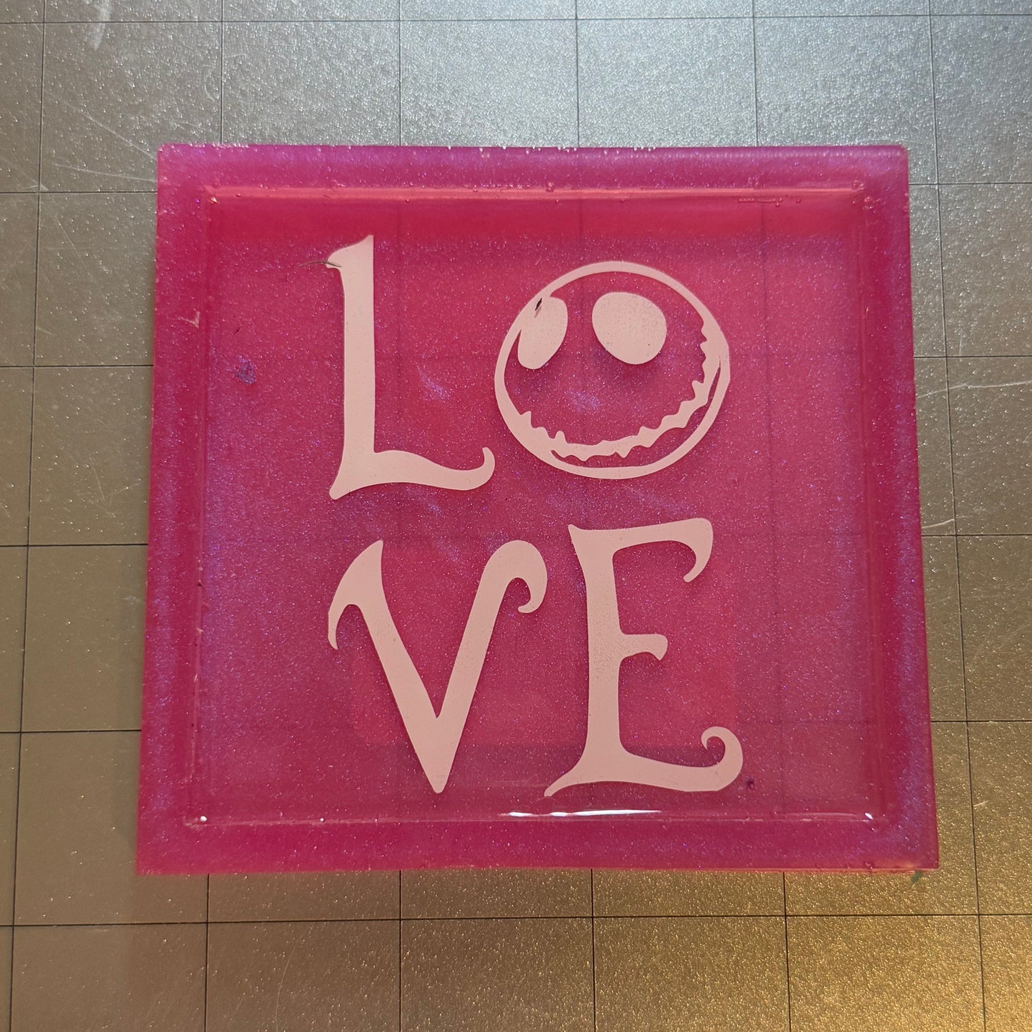 LOVE Resin Coaster