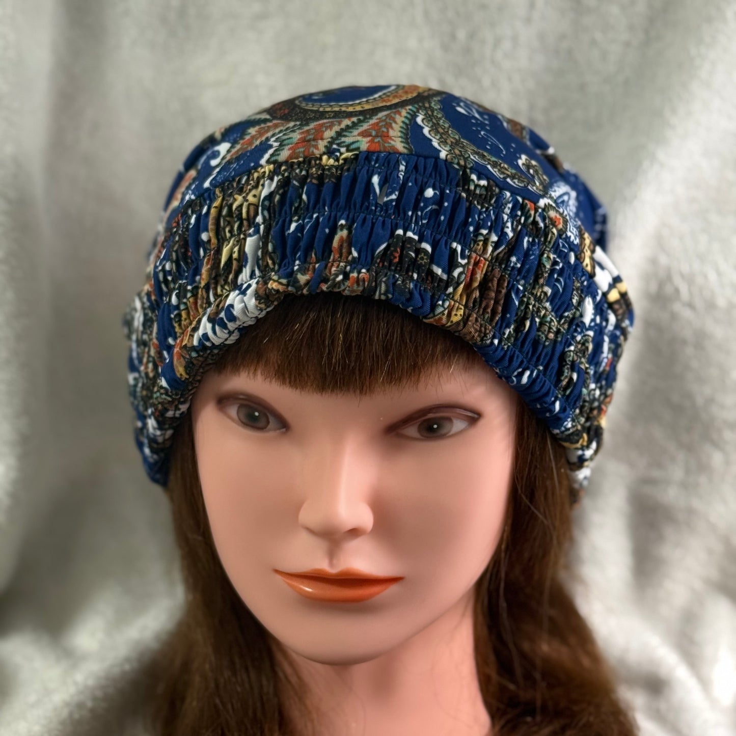 Boho Paisley Slouch Beanie – Upcycled Everyday Hat