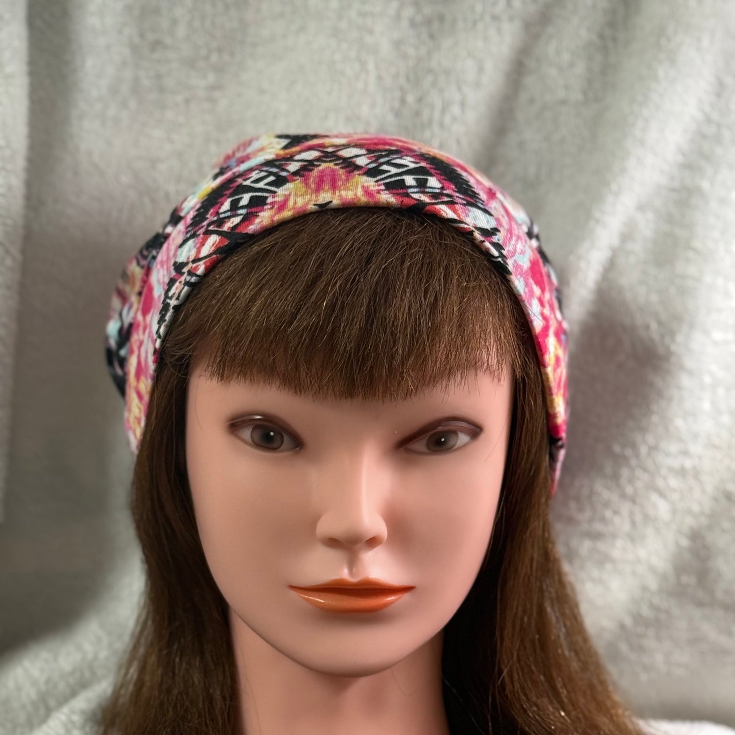 Electric Aztec Slouch Beanie – Upcycled Everyday Hat