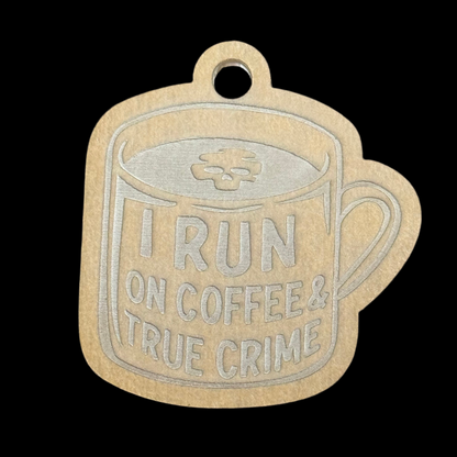 Coffee & True Crime Acrylic Blank for Mold Making