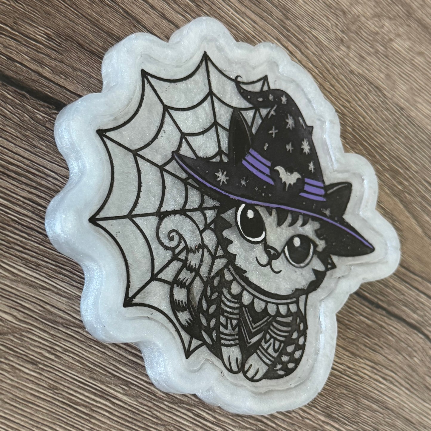 Witchy Kitty Resin Trinket Tray