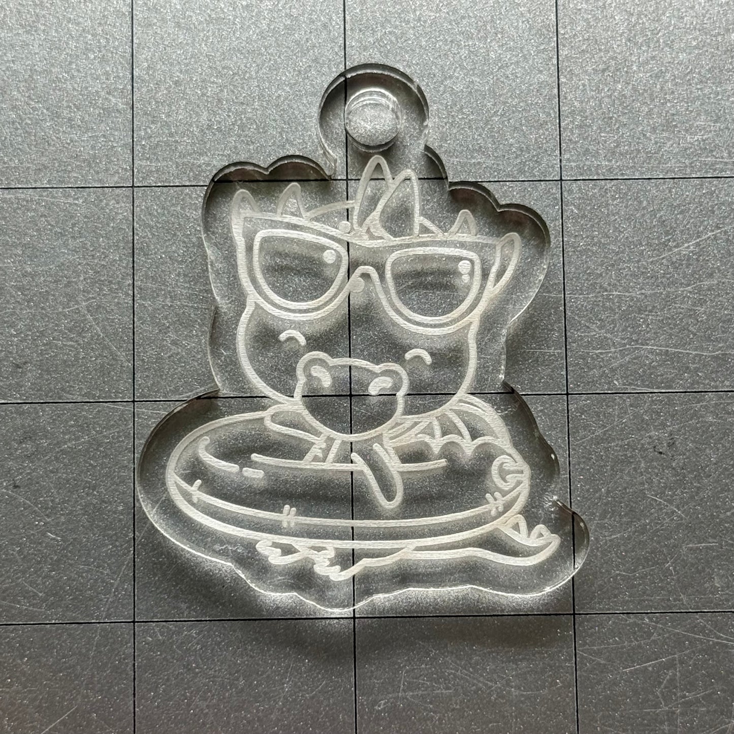 Used Summer Dragon Acrylic Blank for Mold Making