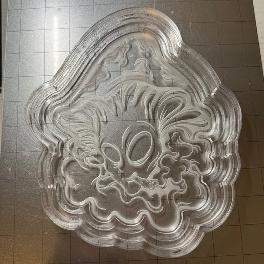 Smoking Alien Tray Acrylic Blank for Mold Making