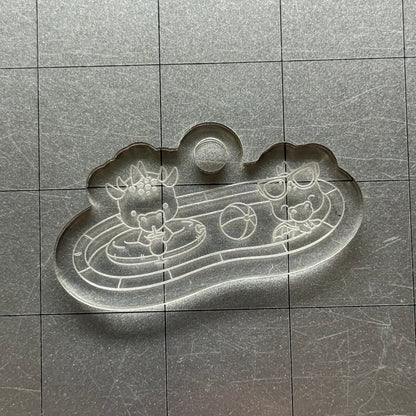 Used Summer Dragon Acrylic Blank for Mold Making