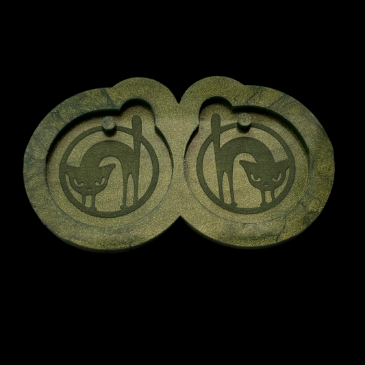 Scaredy Cat Earrings Mold