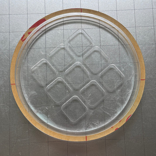 Used Tic Tac Toe Board Acrylic Blank for Mold Making