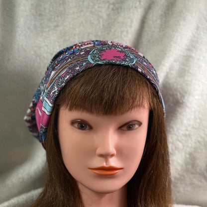 Mandala Mosaic Slouch Beanie – Upcycled Everyday Hat