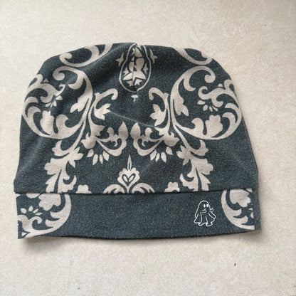 Gothic Ghost Slouch Beanie – Upcycled Everyday Hat